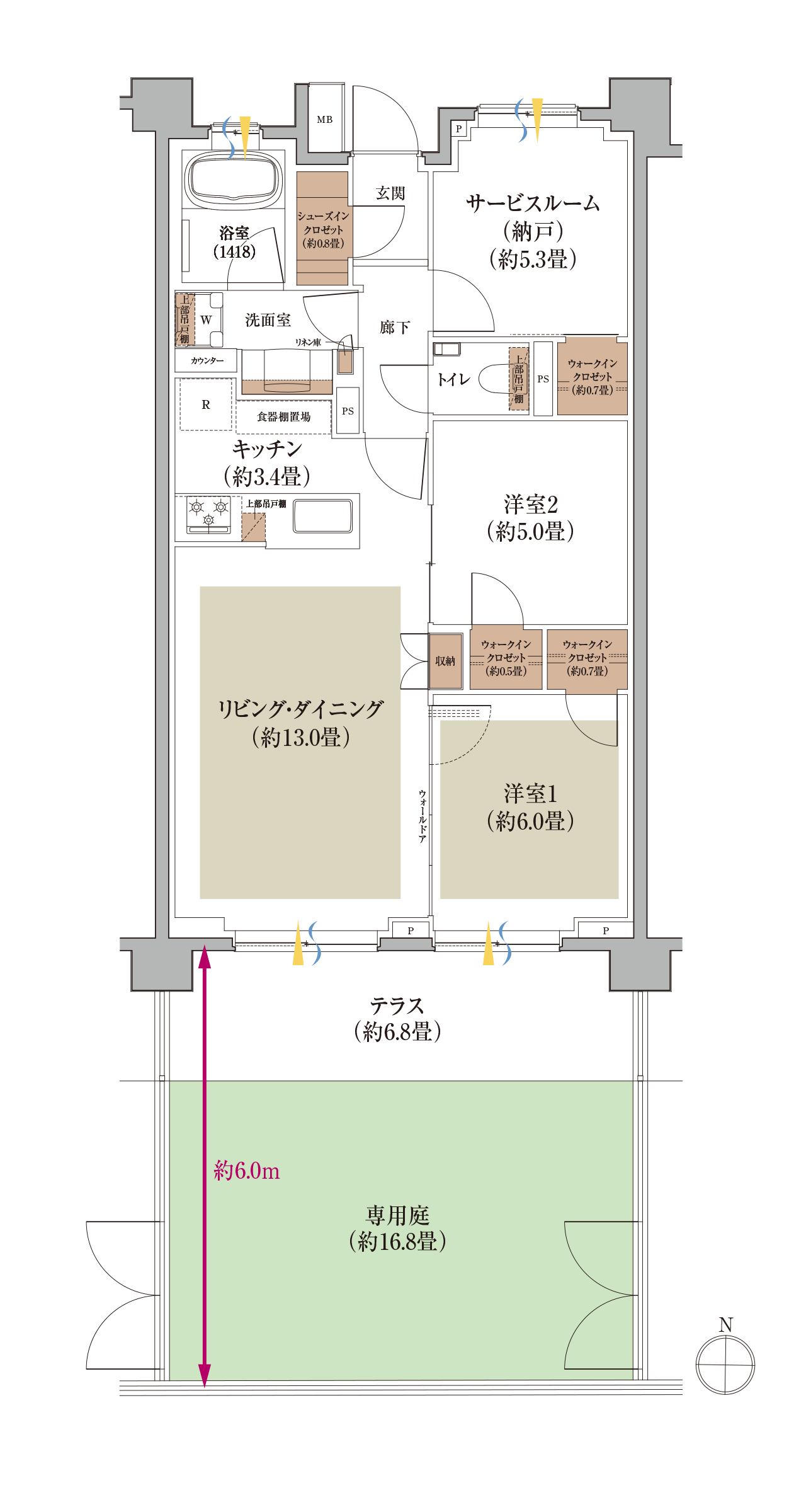 Dg type 間取り図