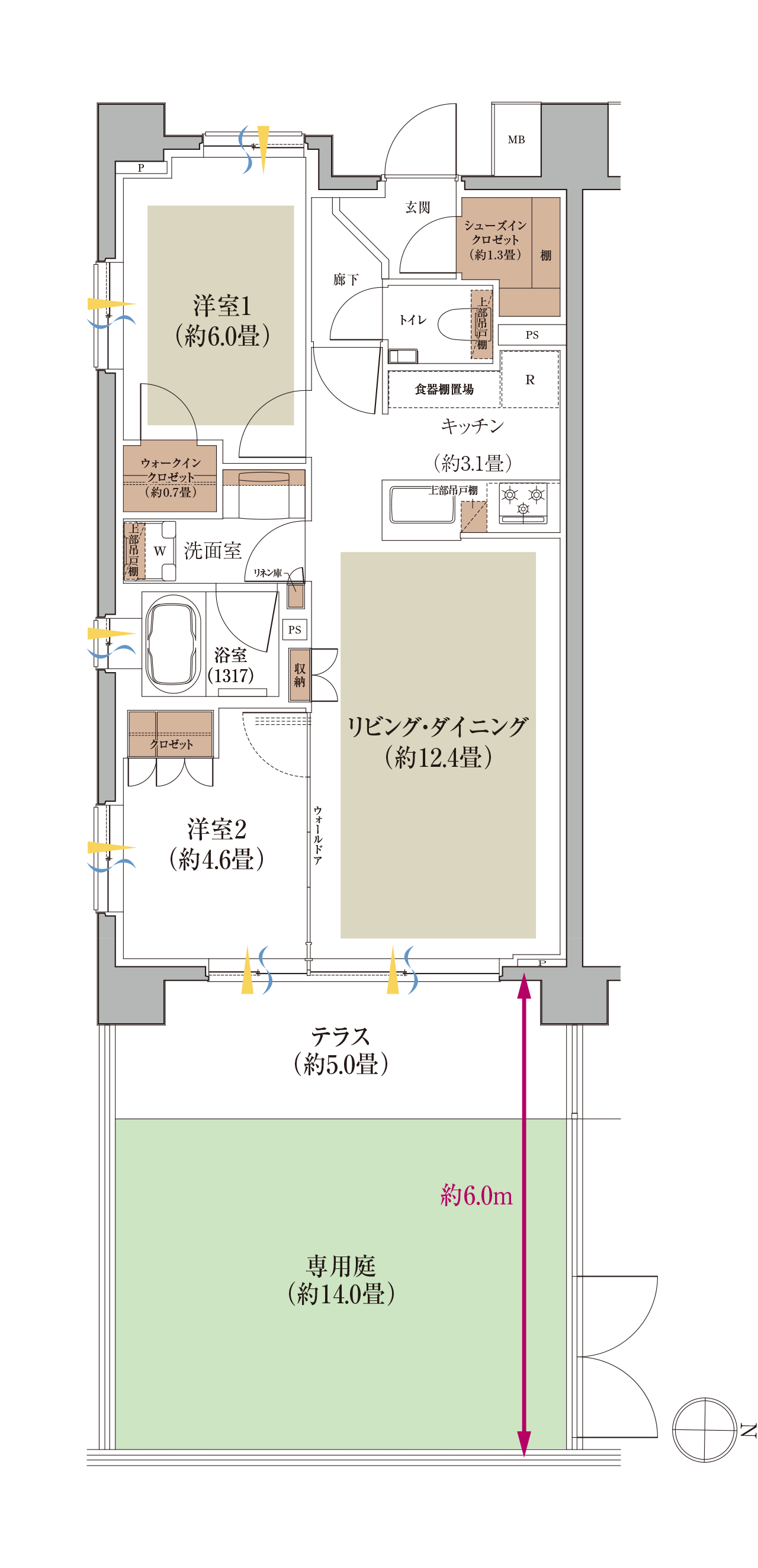 Fg type 間取り図