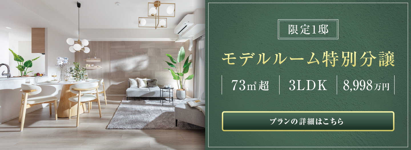 ［限定1邸］モデルルーム特別分譲